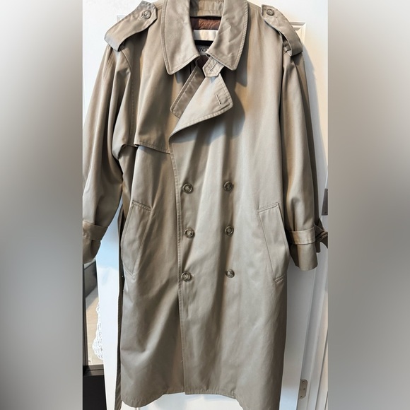 London Fog Double Breasted Trench Coat Size 42 short - Picture 8 of 13